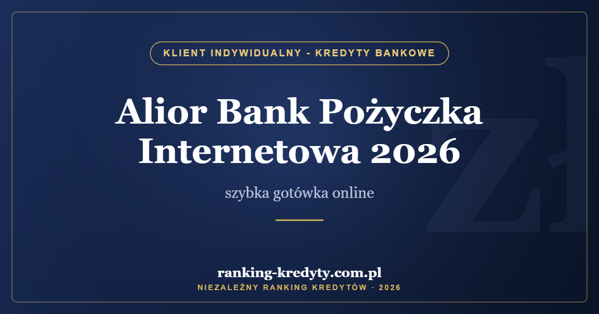 Alior Bank Pożyczka Internetowa 2026 – szybka gotówka online