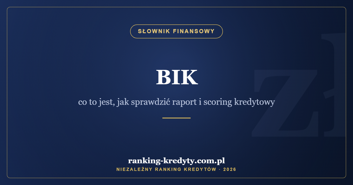 BIK – co to jest, jak sprawdzić raport i scoring kredytowy