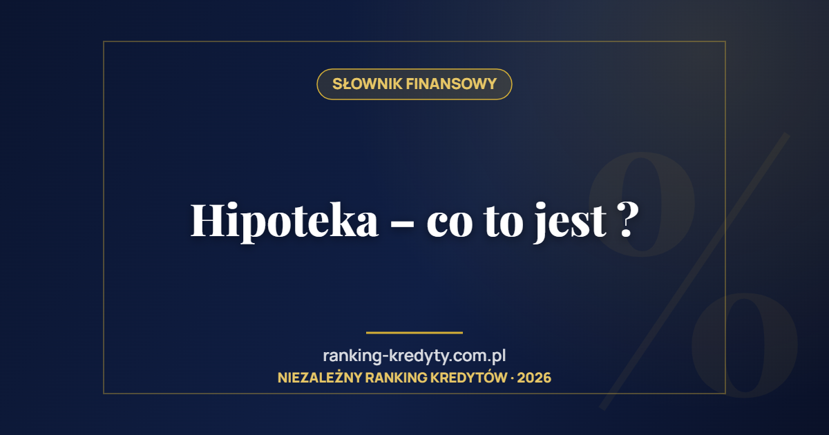 Hipoteka – co to jest ?