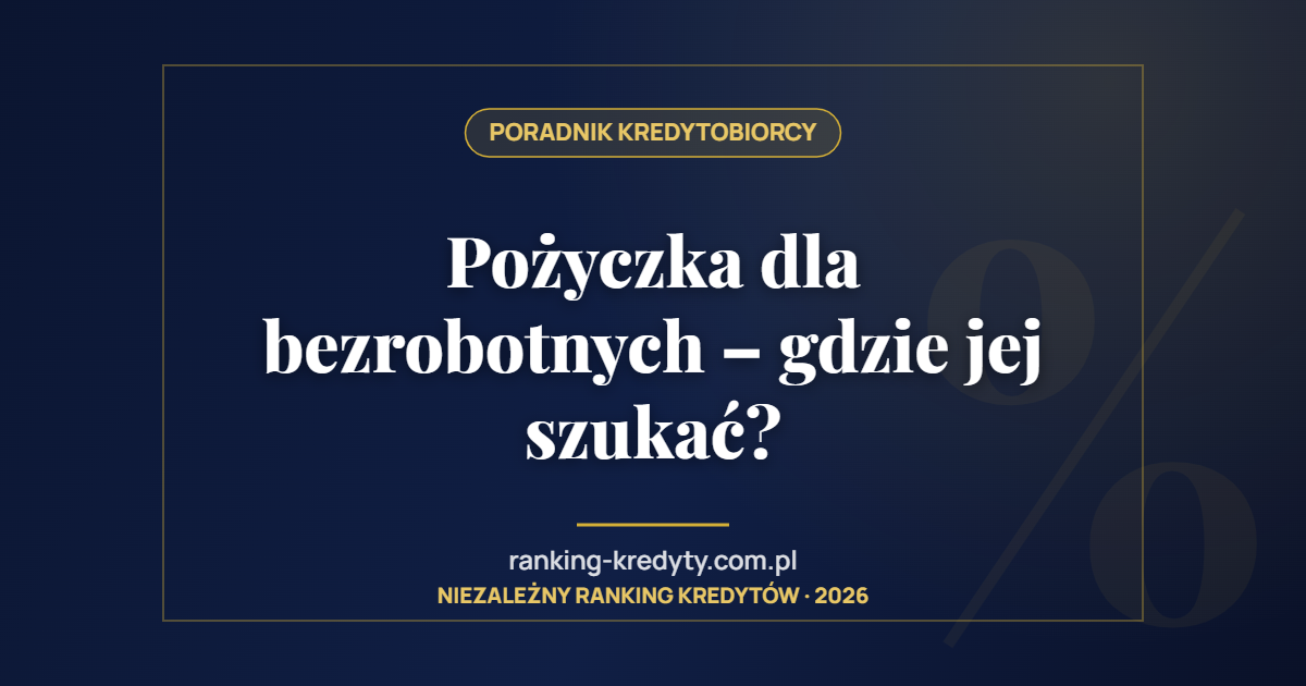 Pożyczka dla bezrobotnych – gdzie jej szukać?