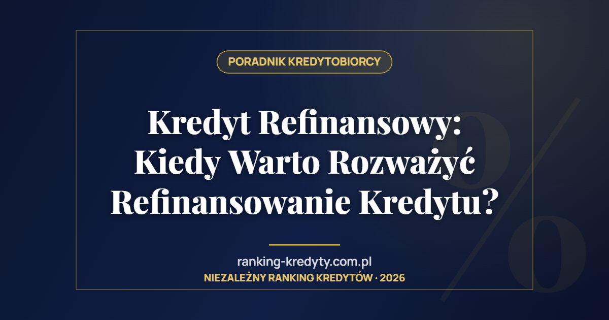 Kredyt Refinansowy: Kiedy Warto Rozważyć Refinansowanie Kredytu?