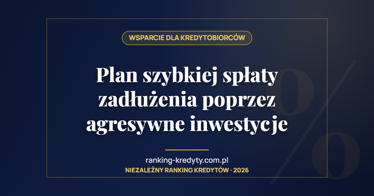 Plan szybkiej spłaty zadłużenia poprzez agresywne inwestycje