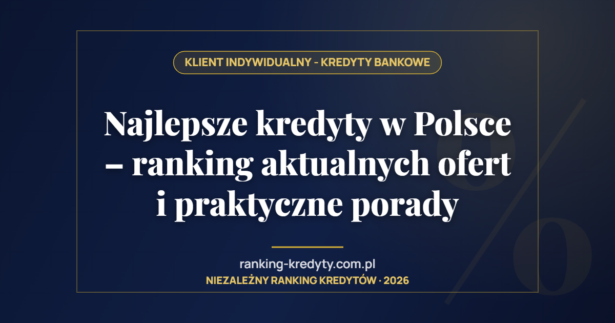 Najlepsze kredyty w Polsce – ranking aktualnych ofert i praktyczne porady