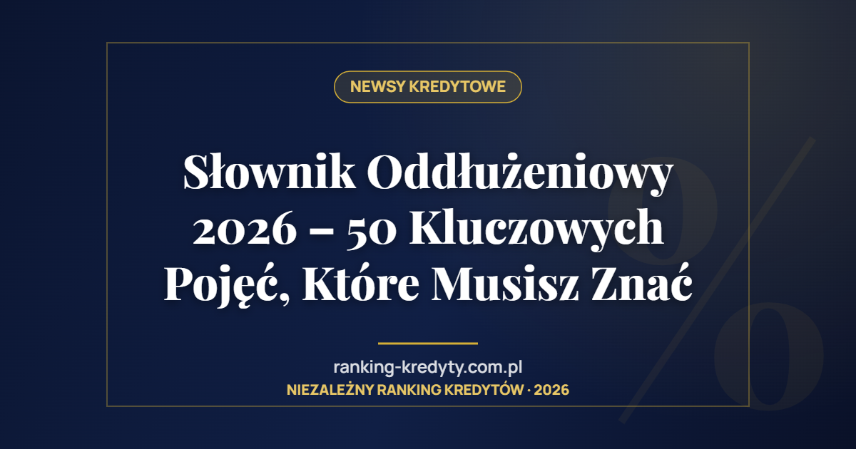 Słownik Oddłużeniowy 2026 – 50 Kluczowych Pojęć, Które Musisz Znać