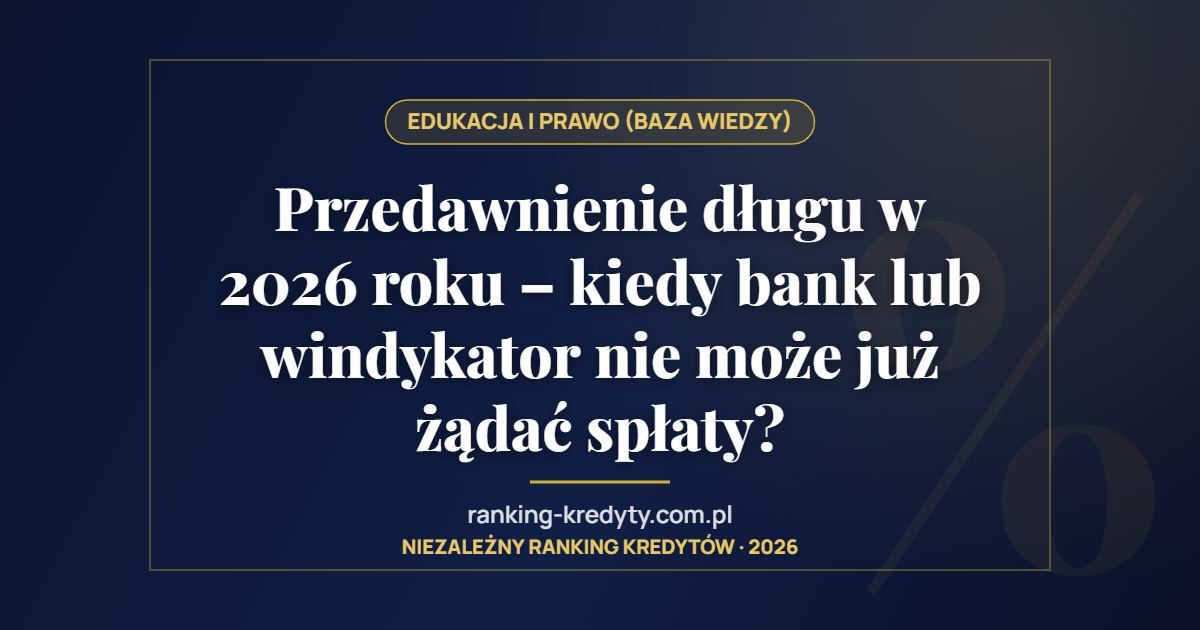 Przedawnienie długu w 2026 roku – kiedy bank lub windykator nie może już żądać spłaty?
