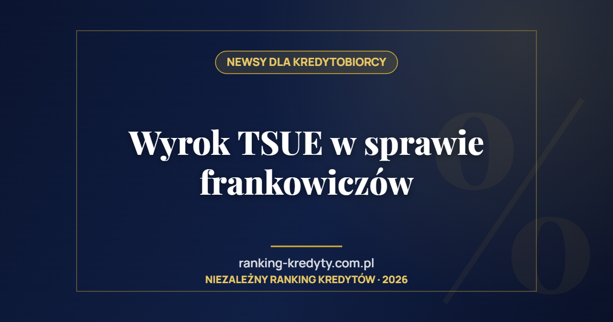 Wyrok TSUE w sprawie frankowiczów