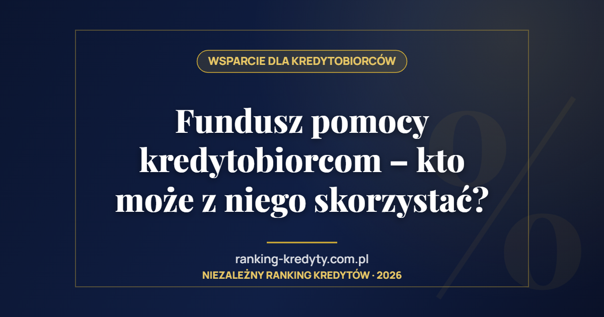 Fundusz pomocy kredytobiorcom – kto może z niego skorzystać?