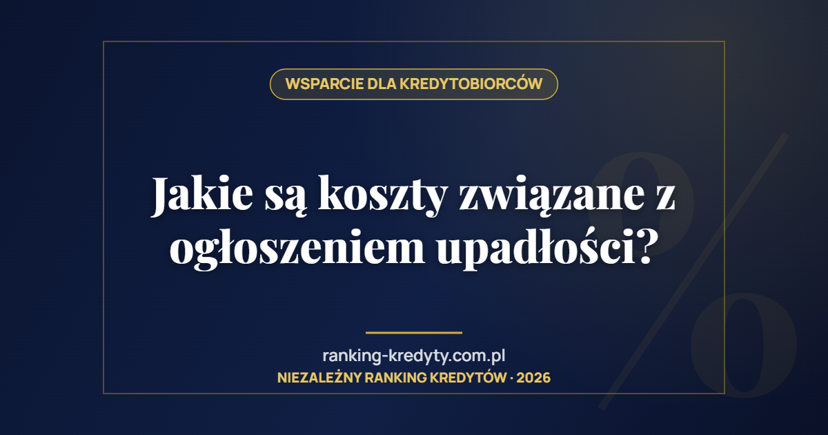 Jakie są koszty związane z ogłoszeniem upadłości?