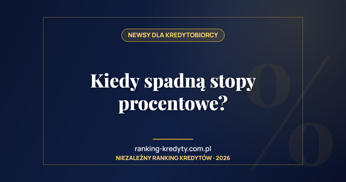 Kiedy spadną stopy procentowe?