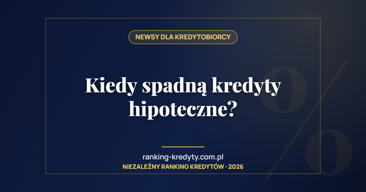 Kiedy spadną kredyty hipoteczne?