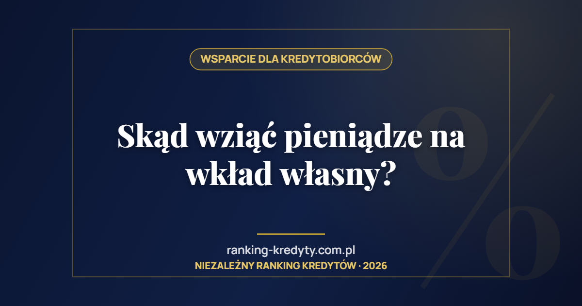 Skąd wziąć pieniądze na wkład własny?