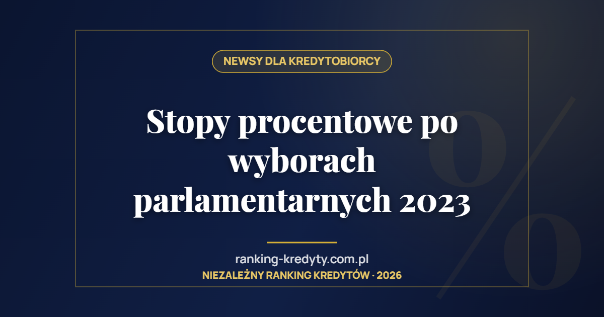 Stopy procentowe po wyborach parlamentarnych 2023