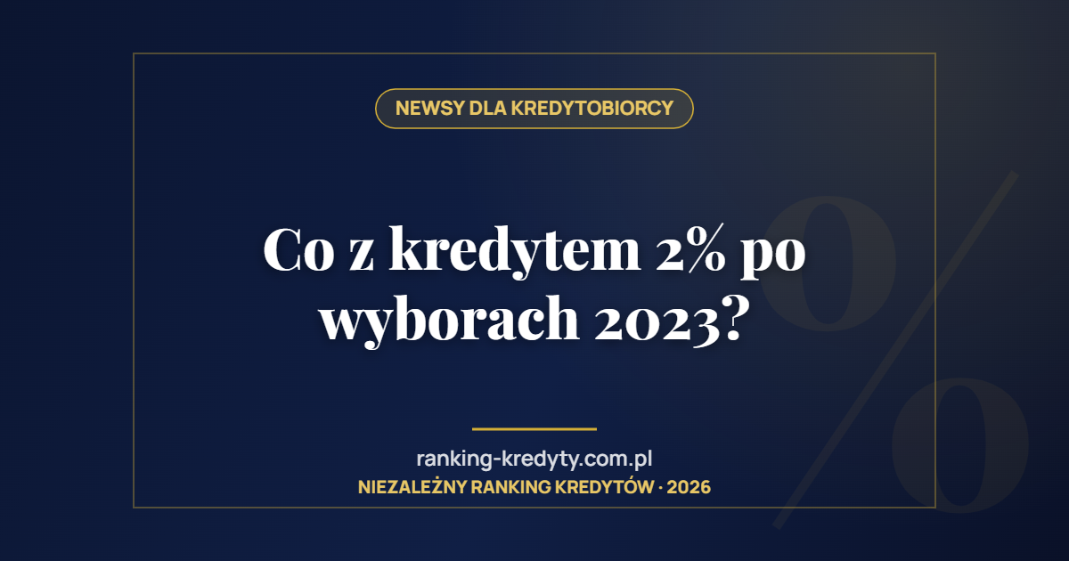 Co z kredytem 2% po wyborach 2023?