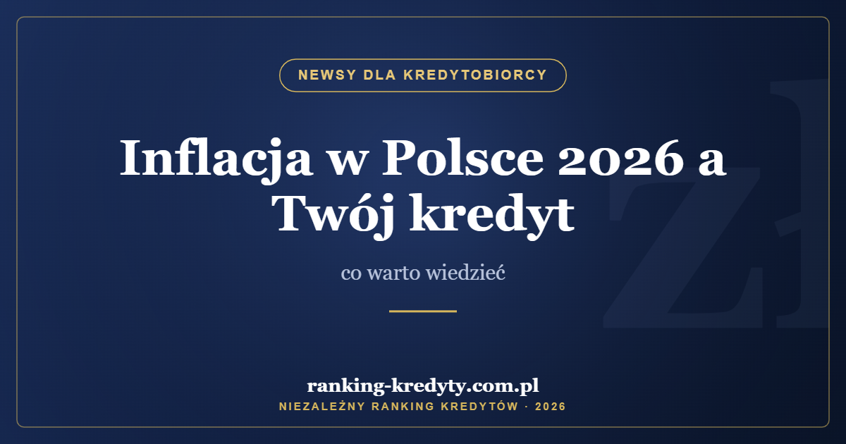 Inflacja w Polsce 2026 a Twój kredyt – co warto wiedzieć