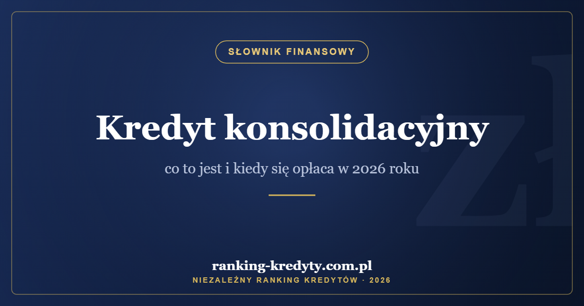 Kredyt konsolidacyjny – co to jest i kiedy się opłaca w 2026 roku