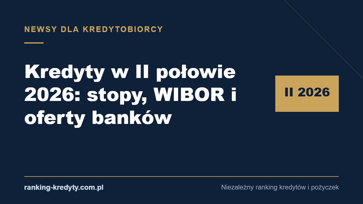 Okładka artykułu: kredyty w drugiej połowie 2026 – stopy, WIBOR i oferty banków