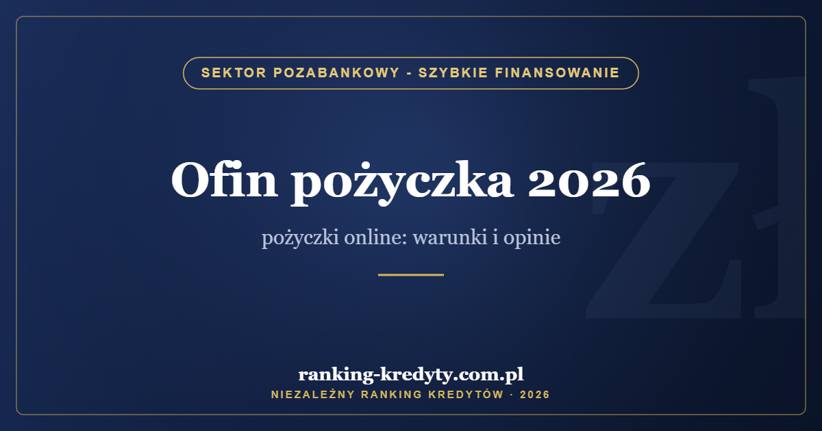 Ofin pożyczka 2026 – pożyczki online: warunki i opinie