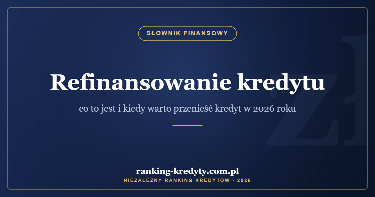 Refinansowanie kredytu – co to jest i kiedy warto przenieść kredyt w 2026 roku