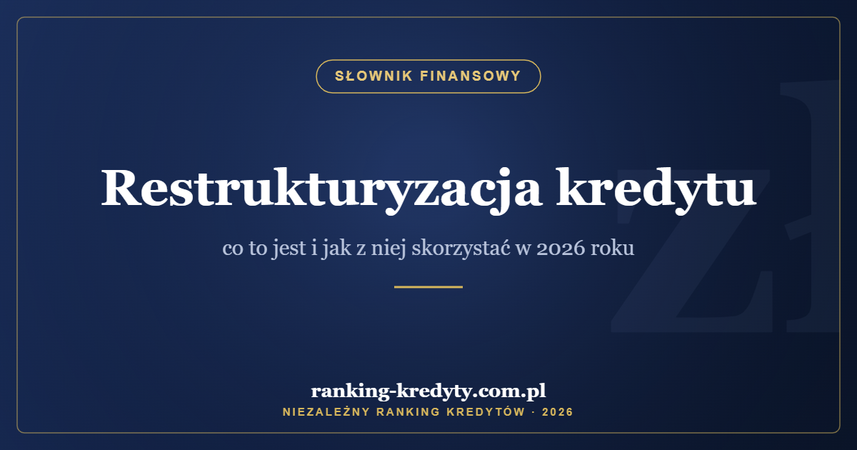Restrukturyzacja kredytu – co to jest i jak z niej skorzystać w 2026 roku