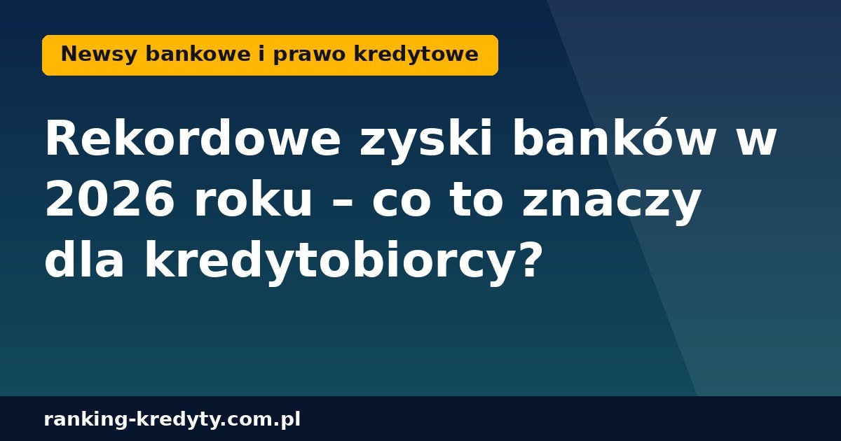 zyski banków 2026